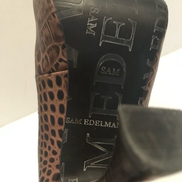 Sam Edelman brown leather heels pumps 8 - Picture 7 of 7